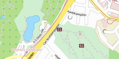 Stadtplan Gothenburg Botanical Garden Göteborg