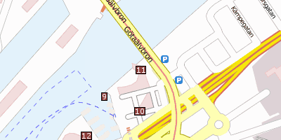 Stadtplan Skanskaskrapan Göteborg